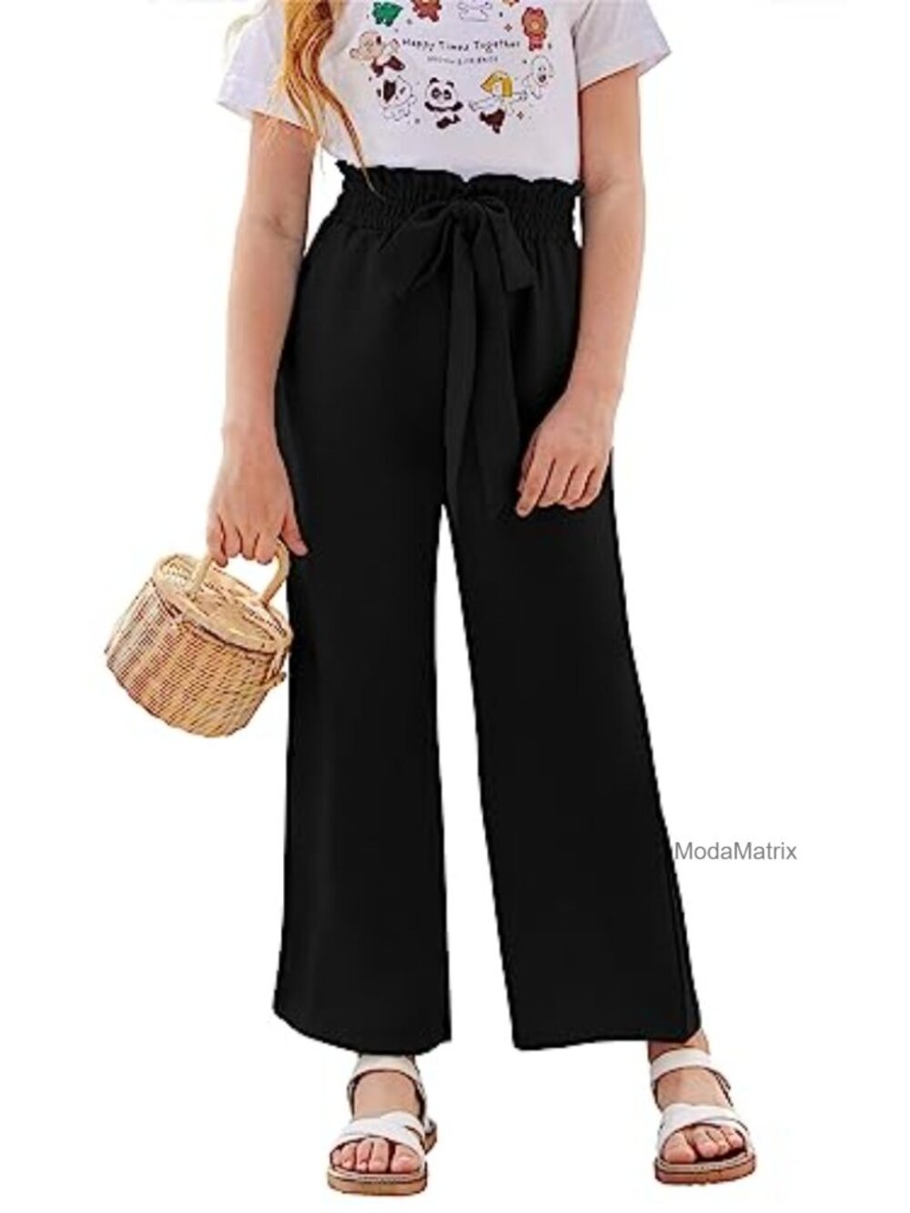 SySea Girls Wide Leg Belted Dress Pants Lounge Trousers